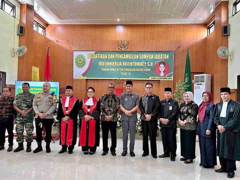 Kalapas Curup Hadiri Pelantikan Wakil Ketua Pengadilan Negeri Curup