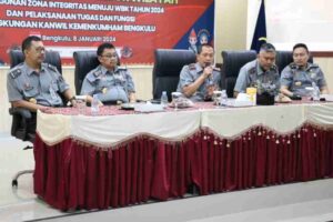 Kalapas Curup Ikuti Penguatan Kakanwil Kumham Bengkulu